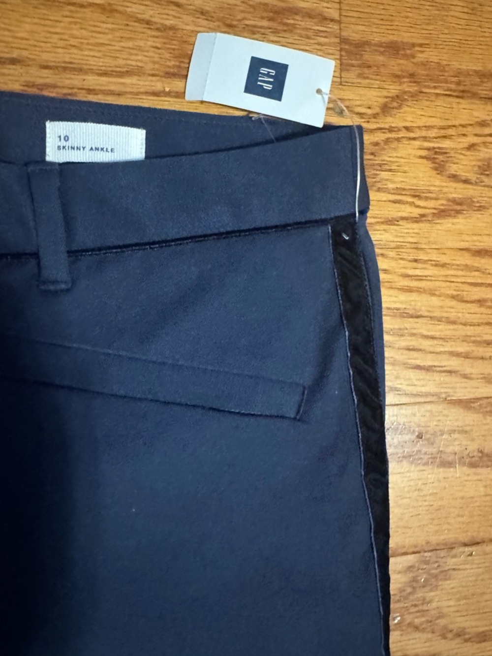 Gap new Skinny Ankle Mid Rise Two Way Stretch Navy Pant slacks 10 women’s - Picture 9 of 9